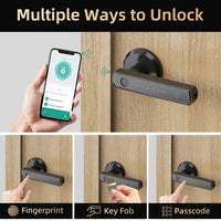 Viladepot Smart Lock Fingerprint Door Lock App Control Passcode Unlock Electronic Touchscreen Keypad