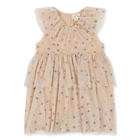 Summer KS Baby Girls Cherry Mesh Dress Kids Clothes Girls Princess Dresses Children Skirts Christmas Party Long Sleeve Vestidos