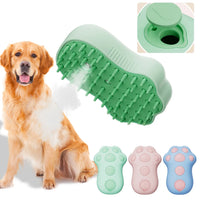 3 in 1 Steamy Pet Hair Brush Multifunction Steaming Grooming Brush Rechargeable Cat Mist Brush for Long/Short Hair Cats