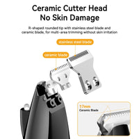 ROJECO Electric Pet Clipper For Dog Cat Claw Hair Trimmer 2 Speeds Rechargeable Pet Foot Ear Haircut Care Shaver With LED Light