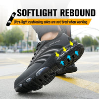 Breathable, lightweight and comfortable anti-smash and anti-puncture safety shoes