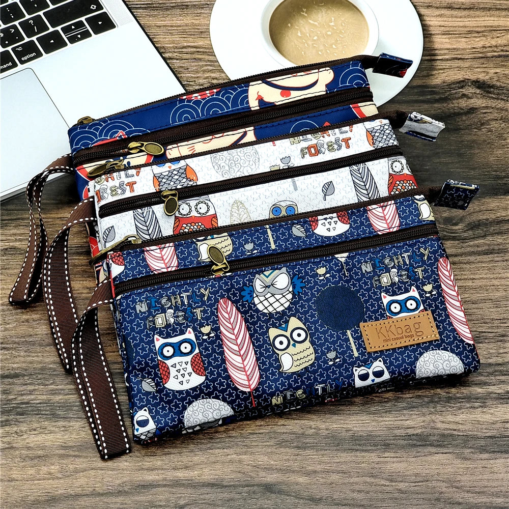 Polyester Waterproof Women's Coin Bag Ladies Organizer Wallet Female Phone Purse Money Pouch Clutch Handbag