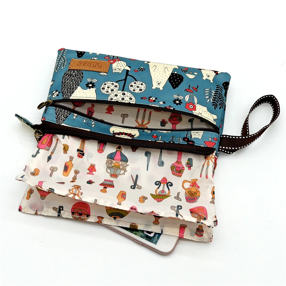 Polyester Waterproof Women's Coin Bag Ladies Organizer Wallet Female Phone Purse Money Pouch Clutch Handbag