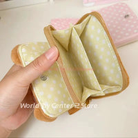 Kawaii Rilakkuma Korilakkuma Wallet Purse Cartoon Bear Face Cute Short Wallets For Women Girls White Purses Money Clips Gifts
