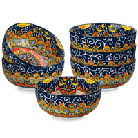 vancasso 6/12 Piece Cereal Bowls Set 28 Oz Ceramic Soup Bowls Bohemian style for Salad/Pasta/Rice/Oatmeal/Fruit/Cereal for  6