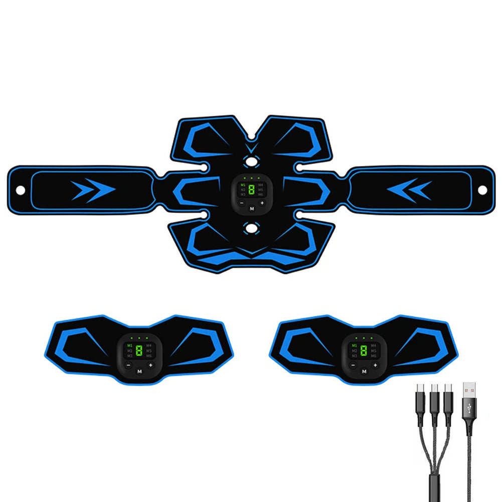 EMS Electronic Muscle Stimulator Ab Machine Trainer for All Body, Fitness Strength Training Workout Equipment for Men and Women