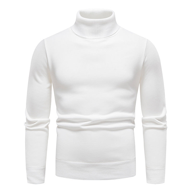 Men's Classic All-matching Fleece-lined Turtleneck Sweater