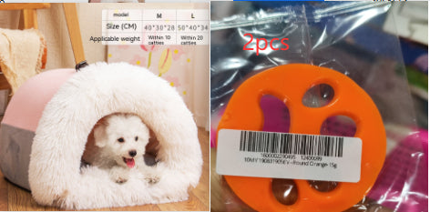 Pet Nest Portable Autumn And Winter Warm Dog Nest Moisture-proof Long Fur Cat Nest Cross Border Pet Nest