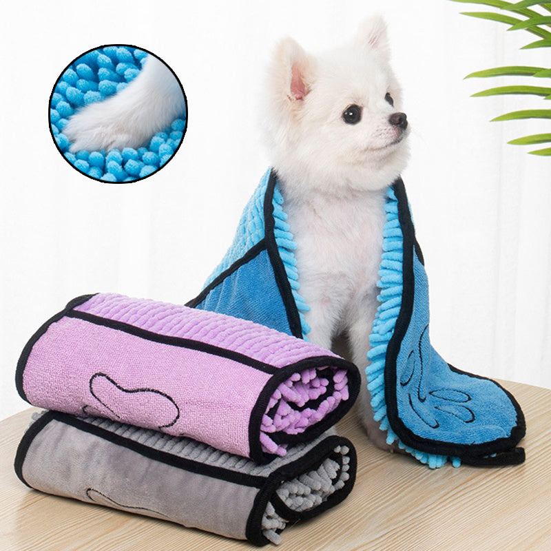 Dogs Cats Towels Super Absorbent Dog Bathrobe Quick-Drying