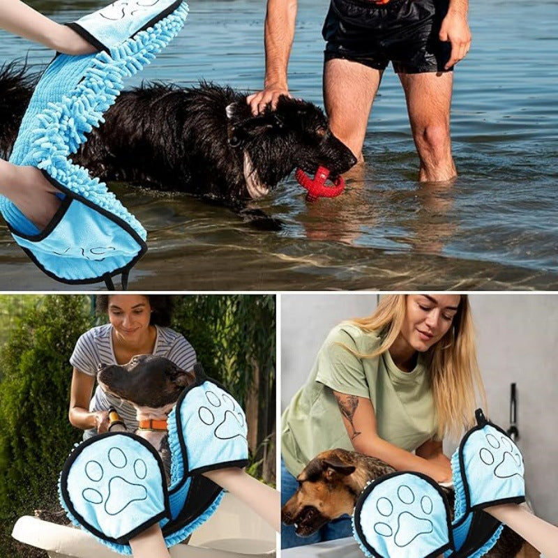 Pet Bath Towel, Quickly Absorbs Water, Cat And Dog