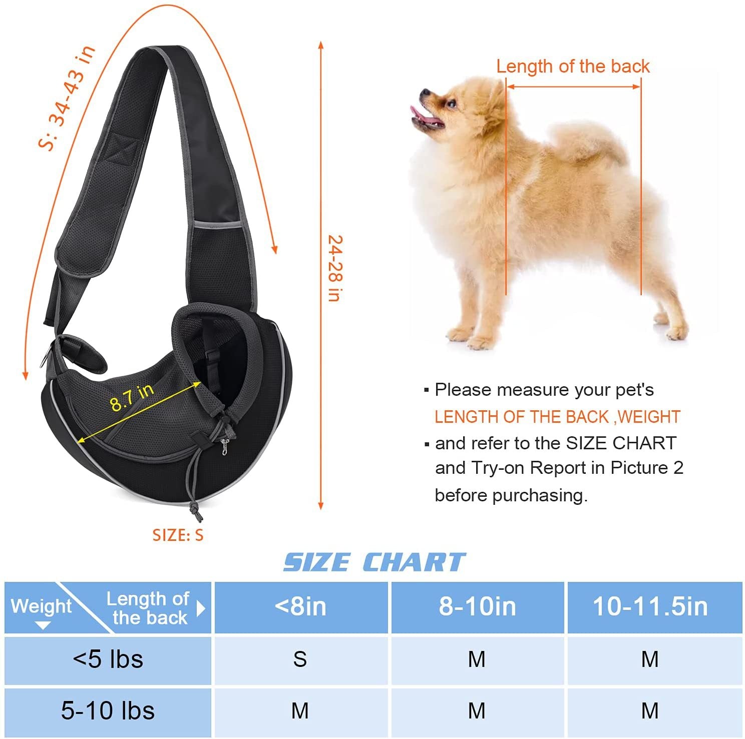 Carrying Pets Bag Portable Crossbody Bag For Dogs Cats